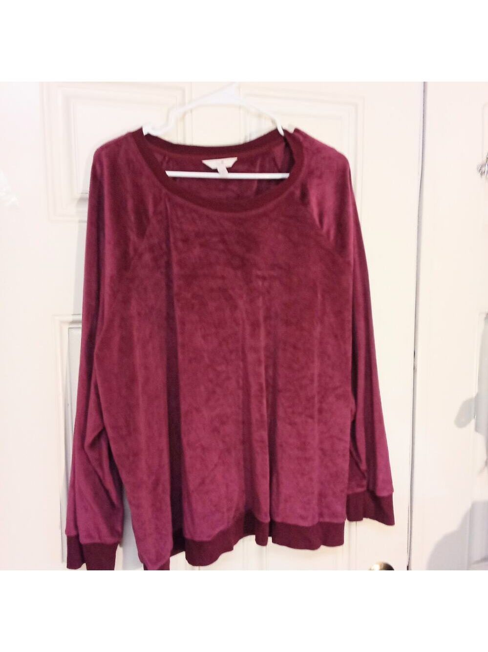 Secret Treasures Women's Plus Size 3x Fuchsia Pullover Sweatshirt Cozy Soft